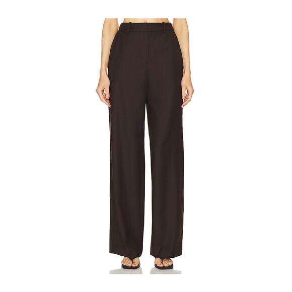 Simkhai 'Tavar' Brown Wool Pant Size 8 - Picture 1 of 5